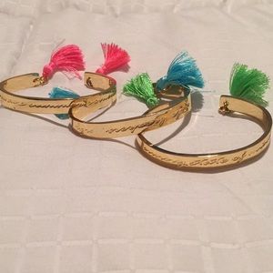 Lilly Pulitzer gold bangles